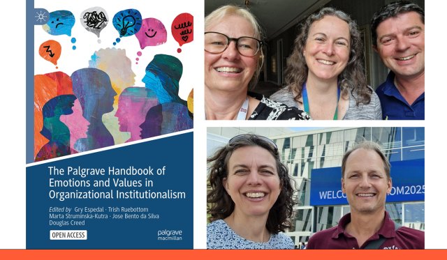 Bilde av bokomslag og flere av forfatterne