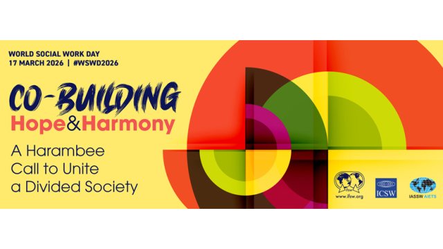 Bilde av plakat for den internasjonale sosialarbeiderdagen