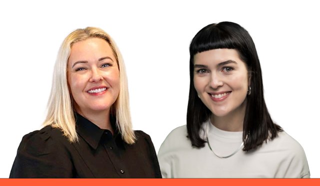 Bilde av Christine Kjøs og og Erika Eidslott i VID-ramme