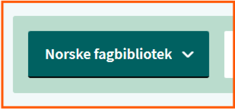 [Norske fagbibliotek] - skjermklipp fra Oria, valg av søk i andre bibliotekers samlinger i Oria