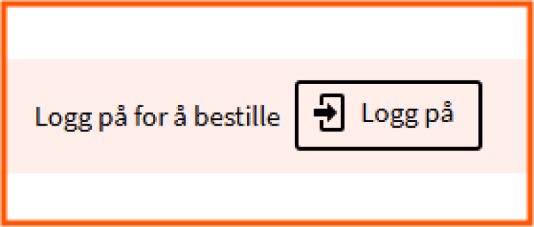 [Logg på] - skjermklipp fra Oria, påloggingsmulighet i detaljert post i Oria