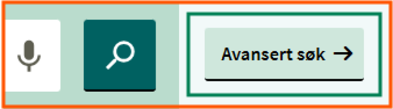 [Avansert søk] - skjermklipp fra Oria, hvordan gå til avansert søk