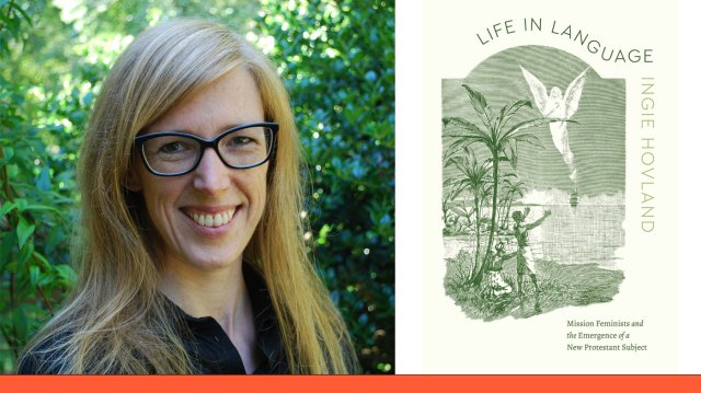 Picture of Ingie Hovland and the cover of her book.