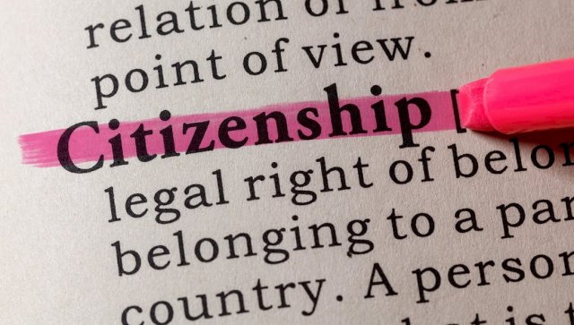 En markeringstusj merker ordet Citizenship