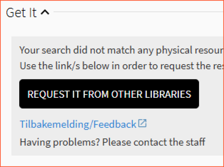 [Request It From Other Libraries] - screen shot from Oria, request option on detailed page for a book VID doesn't own