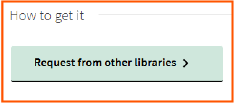 [Request It From Other Libraries] - screen shot from Oria, request option on detailed page for a book VID doesn't own