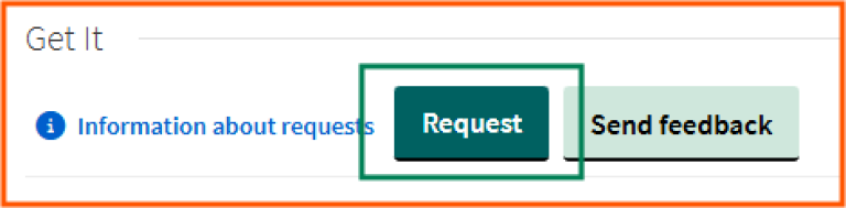 [Request] - screen shot from Oria, request option for checked-out book on detailed book page in Oria