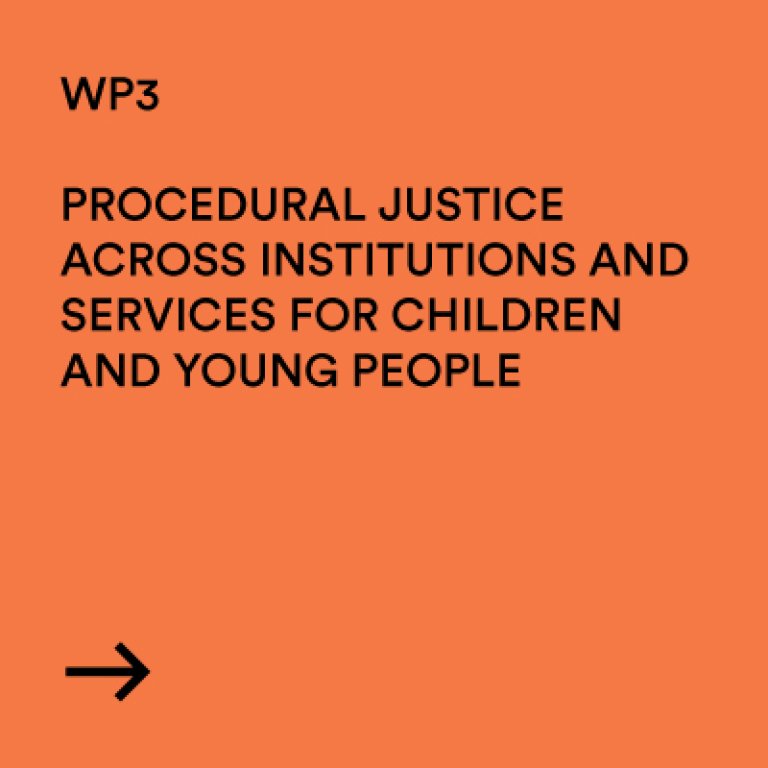 WP3 Procedural justice across institutions and services for children and young people