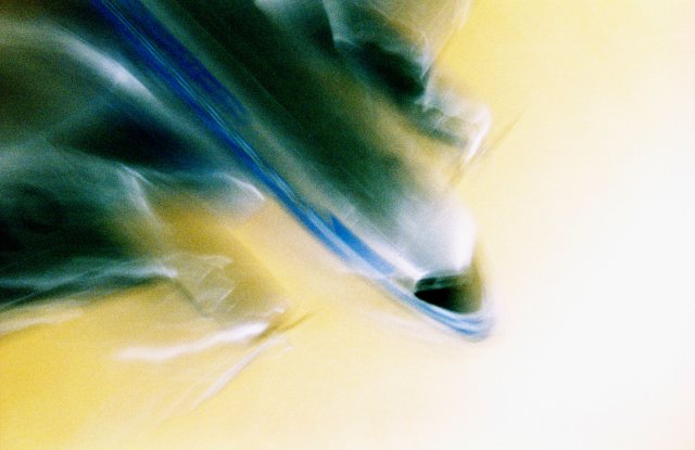 Abstract image with made with yellow, green and blue