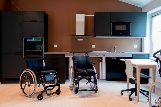 Oversiktsbilde over øvingsleilighet på senteret