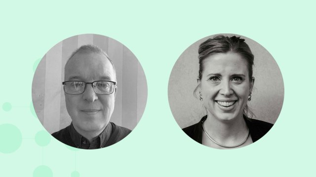 Bilde av Espen Løvaas og Thea Solstad.