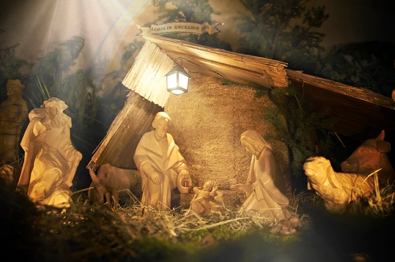 bilde av julekrybbe
