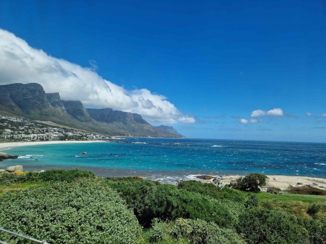 Havutsikt ved Western Cape i Sør Afrika