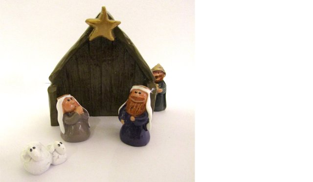 Julekrybbe uten jesusbarnet