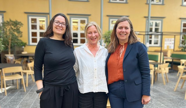 gruppebilde av de tre inne på VID