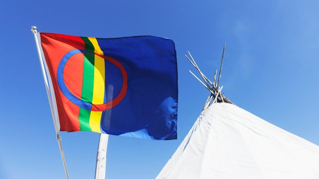 Bilde av det samiske flagget