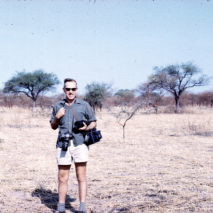 John Fosse in Waza park reserve in North Cameroon.