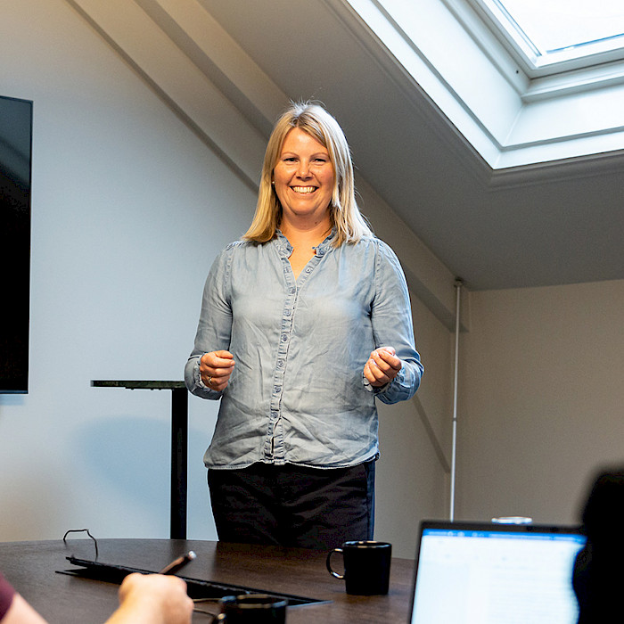 Som deltaker i Forsker Grand Prix har Sigrund Breistig blant annet hatt en egen coach som har hjulpet henne med presentasjonsteknikk. Foto: Geir Johannessen
