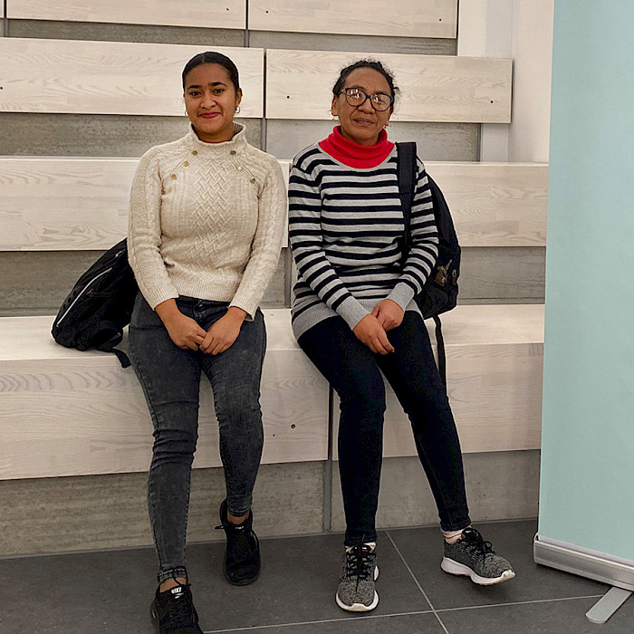 Yvonne Celina Mimarilala and FOCK-SO Vanessa Roberta are students at ESSVA in Antsirabe. In the autumn of 2022, they're exchange students at VID's Master's programme MACOMM, funded by Erasmus +.